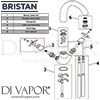 Bristan Head Sink Mixer Kitchen Tap Spares